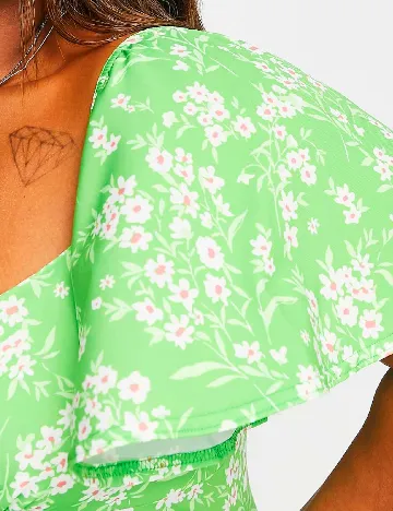 Rochie medie ASOS Curve, verde