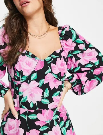 Rochie scurta Miss Selfridge, floral print Floral print