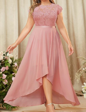 Rochie lunga SHEIN CURVE, roz