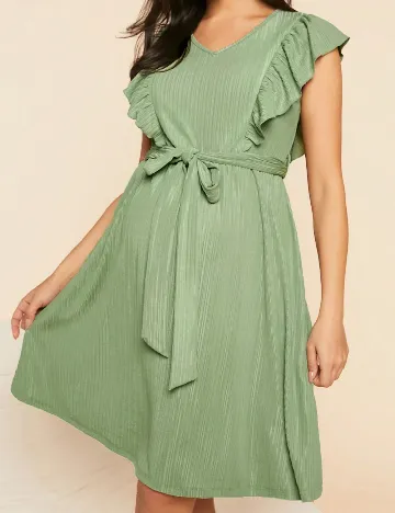 Rochie scurta SHEIN Maternity, verde Verde