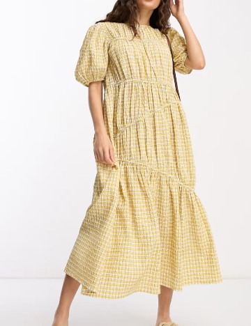 Rochie medie ASOS, galben