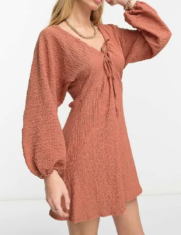 Rochie scurta ASOS, caramiziu