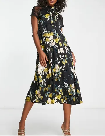 Rochie medie Liquorish, negru Negru