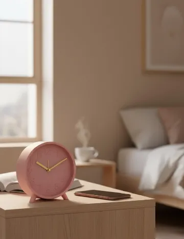 Ceas desteptator ACTION, roz Roz