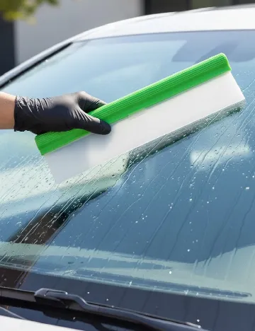 Racleta din silicon C&C Automotive, verde Verde