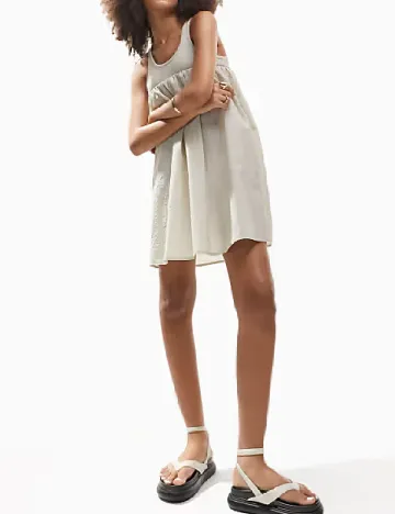 Rochie scurta ASOS, bej Crem