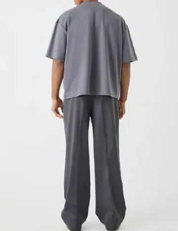 Tricou Oversize ASOS, gri Gri