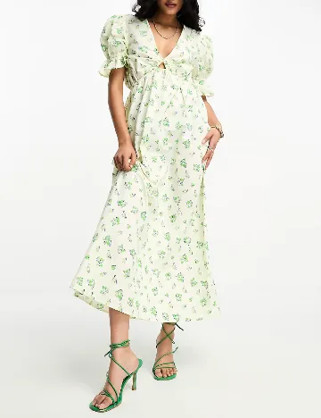 Rochie medie ASOS, verde