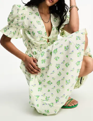 Rochie medie ASOS, verde