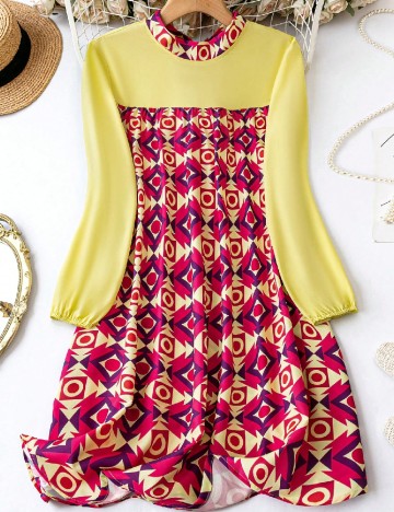 Rochie scurta SHEIN CURVE, roz