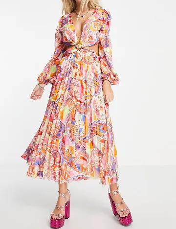 Rochie medie ASOS, mix culori