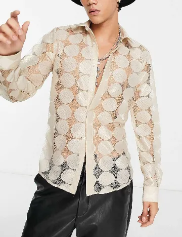 Camasa TWISTED TAILOR, crem Crem