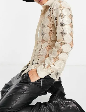 Camasa TWISTED TAILOR, crem Crem