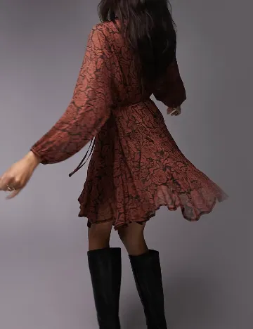 Rochie scurta Top Shop, maro Maro