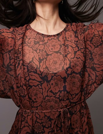 Rochie scurta Top Shop, maro