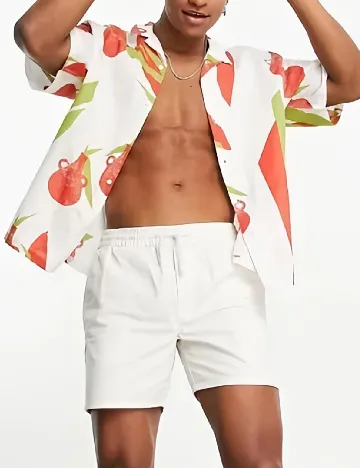 Camasa Oversize ASOS, alb Alb
