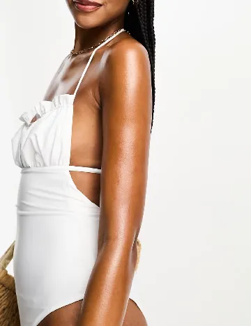 Costum de baie ASOS, alb