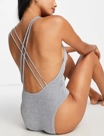 Costum de baie ASOS, gri Gri