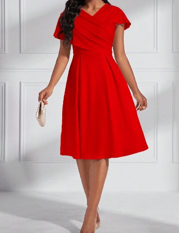 Rochie medie SHEIN, rosu