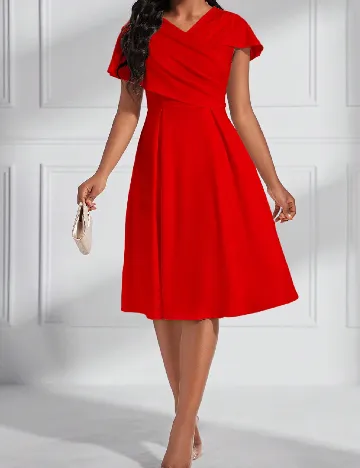 Rochie medie SHEIN, rosu Rosu