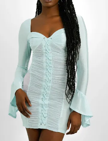 Rochie scurta ASOS, bleu Albastru