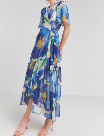 Rochie medie Hope & Ivy, albastru