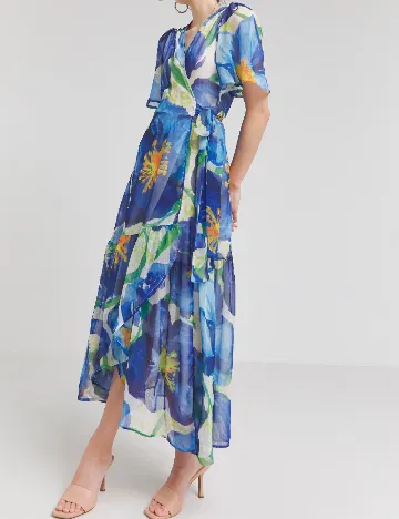 Rochie medie Hope & Ivy, albastru