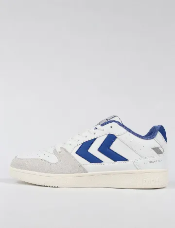 Adidasi Hummel, alb/albastru Alb