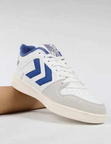 Adidasi Hummel, alb/albastru Alb