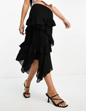 Fusta Glamorous, negru Negru