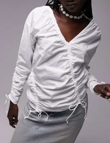 Bluza Top Shop, alb