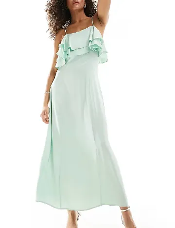 Rochie lunga Vila, verde Verde