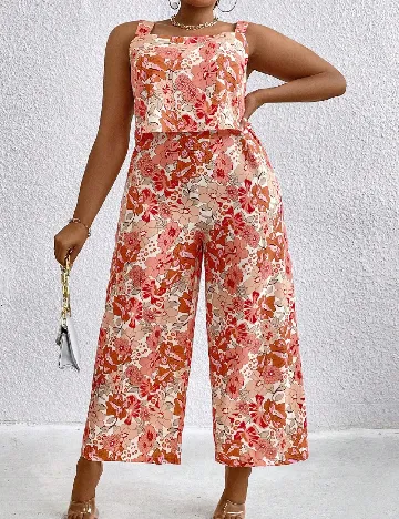 Salopeta SHEIN CURVE, floral print
