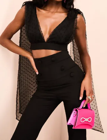 Top ASOS, negru Negru