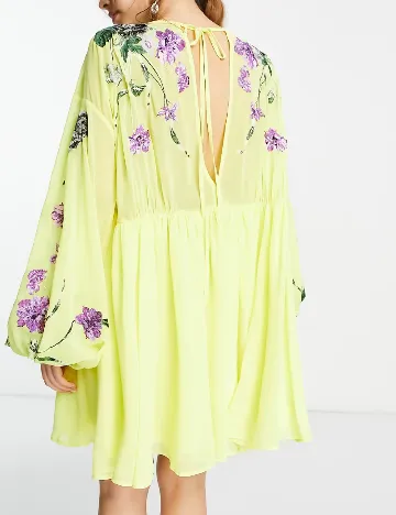 Rochie scurta ASOS, galben