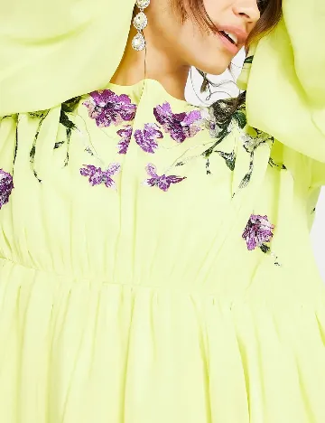Rochie scurta ASOS, galben