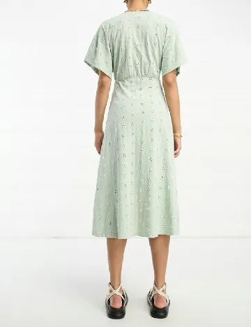 Rochie medie ASOS, verde Verde