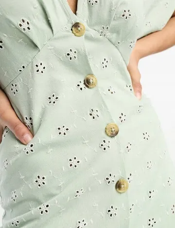 Rochie medie ASOS, verde Verde