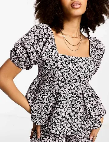Top Glamorous, negru/roz Negru