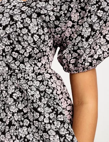 Top Glamorous, negru/roz Negru