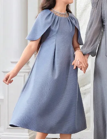 Rochie medie Shein Kids, albastru Albastru