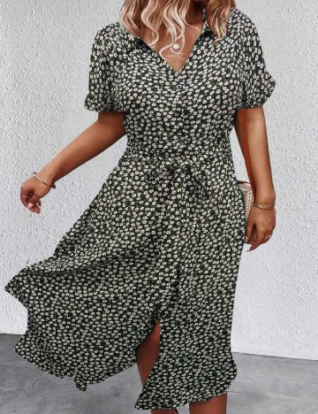 Rochie medie SHEIN CURVE, negru