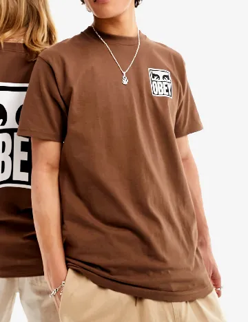 Tricou Obey, maro Maro