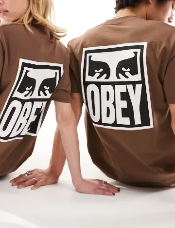 Tricou Obey, maro Maro