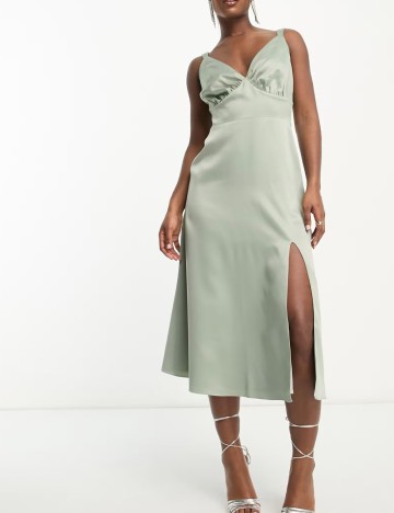 Rochie lunga Maya Deluxe, verde