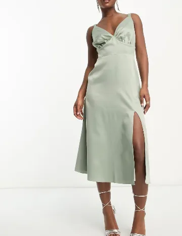 Rochie lunga Maya Deluxe, verde