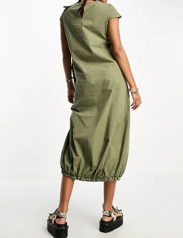 Rochie medie COLLUSION, verde Verde
