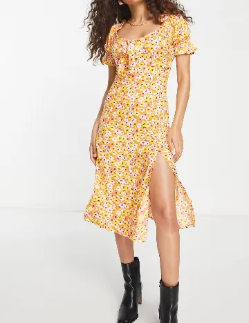 Rochie medie Influence, portocaliu Portocaliu