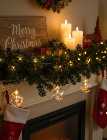 Ghirlanda luminoasa ACTION, transparent