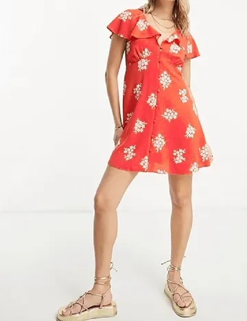 Rochie scurta ASOS, rosu Rosu